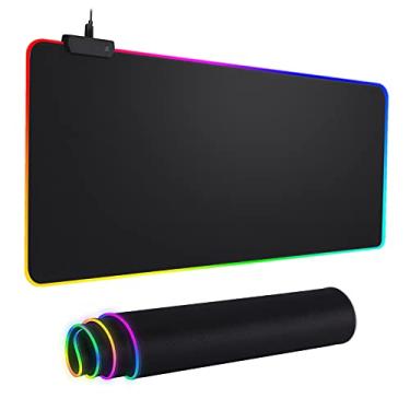 Imagem de Mouse pad RGB LED, mouse pad grande, tapete de led e grande