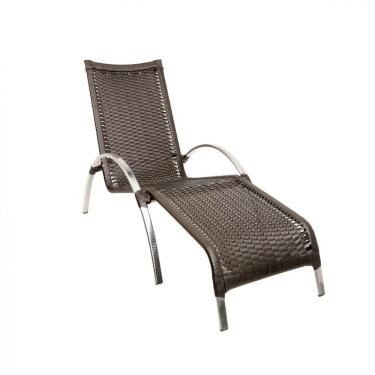Imagem de Espreguiçadeira Em Alumínio e Fibra Sintética