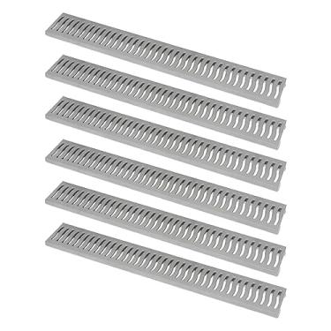 Imagem de Kit 6 Grelha Para Piso Ralo Calçada 1,5 Tonelada 14,5x100cm Roma