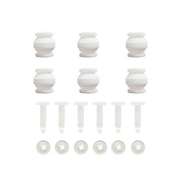 Imagem de BTG Kit de bolas de borracha de amortecimento brancas e pinos antiqueda transparentes para DJI Phantom 3 Pro Professional Standard Advanced Gimbal Anti Vibração