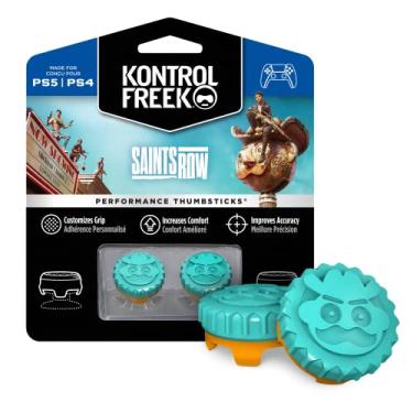 Imagem de KontrolFreek Saints Row Performance Thumbsticks for Playstation 5 (PS5) and Playstation 4 (PS4) | 2 Mid-Rise, Hybrid