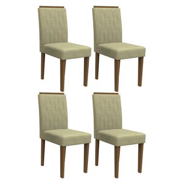Imagem de Conjunto 4 Cadeiras Ana Imbuia/ - pr Móveis Marfim