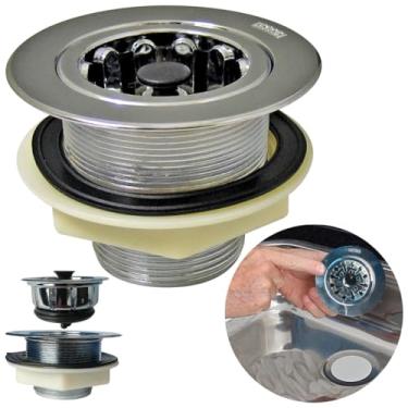 Imagem de Válvula Pia Americana de 3.1/2" Cromada | Astra