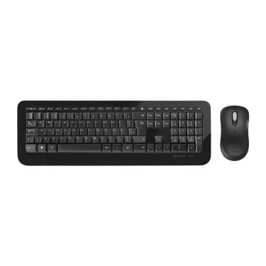 Imagem de Kit teclado e mouse microsoft wireless 850 preto - py9-00021