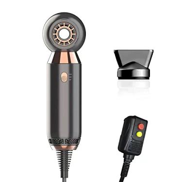 Imagem de Secador de cabelo – Secador de cabelo inteligente com controle de calor de 800 W, protege o cabelo, com plugue de segurança ALCI, alto fluxo de ar, leve, mini secador para casa, hotel e viagens