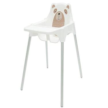 Imagem de Cadeira de Refeição Plástica Teddy Alta com Pernas de Alumínio Anodizado, Tramontina, Branca