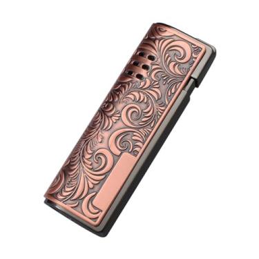 Imagem de Isqueiro inflável de butano à prova de vento Jet Flame Torch Isqueiro de metal ajustável adequado para velas, bolos, cigarros, charutos (Color : Style 1)