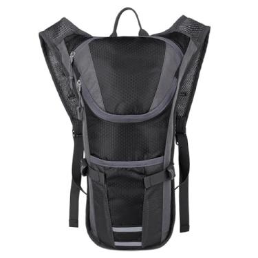 Imagem de XCPHGFM Mochila de hidratação mochila de caminhada de nylon mochila de bexiga de água ao ar livre para ciclismo corrida