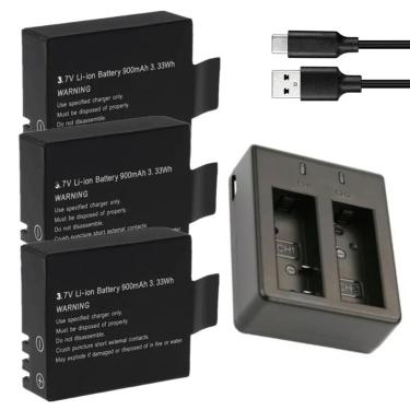 Imagem de Bateria recarregável do Li-íon  bateria dedicada  ajuste para SJ4000  SJ5000  SJ6000  WiFi  SJCAM