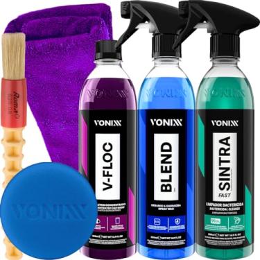 Imagem de Kit Lavagem Sintra Fast Cera Blend Spray Shampoo V-Floc 500ml Vonixx