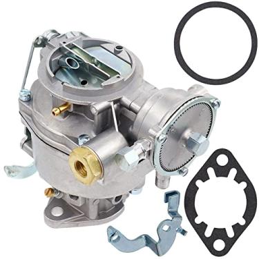 Imagem de NENKUTEN Carburador de 1 barril para Rochester 1957-1961 Chevrolet GMC Chevy Truck 3.8L 3852CC 235Cu 6 Cly Engines Nomad Bel Air El Camino Pickup com juntas Braço de acelerador de substituição 7009657