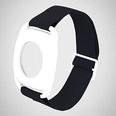 Imagem de Braçadeira com capa de sensor para Freestyle Libre, capa protetora compatível com Freestyle Libre 1 e 2, braçadeira extensível sem silicone para diabéticos (XXL-Preto)