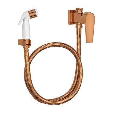 Imagem de Ducha Higiênica Deca Level 1984.GL26.ACT.RD com Registro e Derivação Red Gold