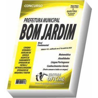 Imagem de Apostila Prefeitura De Bom Jardim - Nível Fundamental Incompleto - Cur