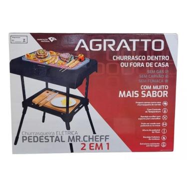Imagem de Churrasqueira elétrica 2 em 1 pedestal 75cm agratto - 127v
