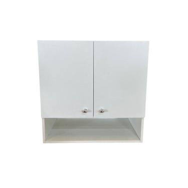 Imagem de Armário Aéreo Multiuso 2 Portas Suspenso Área Serviço MDF PlanCasa