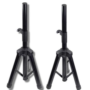Imagem de Kit 2 pedestais suporte tripé polyvox caixa de som trava