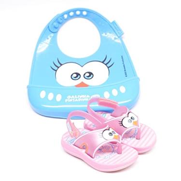 Imagem de Sandalia, Galinha Pintadinha Hora do Papa, Kit, bebê, Rosa, 22