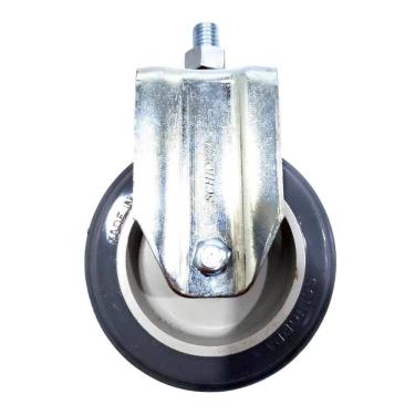 Imagem de Rodízio Fixo de Espiga Roscada Sem Freio Até 65 kg 4" - Schioppa FL 412 BP LE