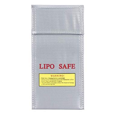 Imagem de LiPo Guard, bolsa de segurança para bateria Li-Po de fibra, bolsas LiPo Guard à prova de fogo à prova de explosão, bolsa de armazenamento protetora para proteger documentos de