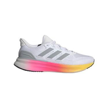 Imagem de adidas Tênis de corrida masculino Ultrabounce 5, Branco/prata halo/preto, 43