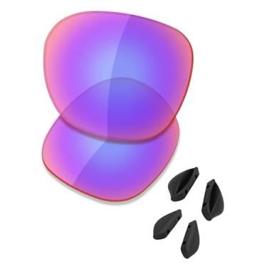 Imagem de SAUCER Lentes de reposição premium e protetores de nariz para óculos de sol Oakley Hold Out OO9357 High Defense - Shield G30 polarizado