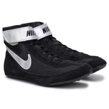 Imagem de NIKE Men's Speed Sweep VII Wrestling Shoes (Black/White/Black, 8 M US)