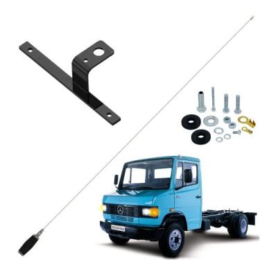 Imagem de Antena Móvel Px Mini Maria Mole Inox 1,40 metros Suporte Dianteiro Cap