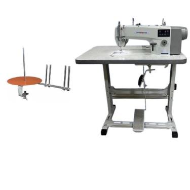 Imagem de maquina Reta  Direc Drive 110v+sUPORTE+BANCADA 85CM - Megamak, 110V