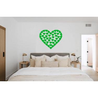 Imagem de Kit 108 Adesivos Coração Decoração Sala, Quarto - Imprimax, VERDE ABAC