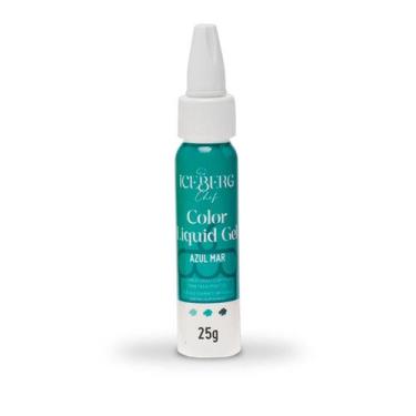 Imagem de Corante Azul Mar Liquid Gel 25g Iceberg Chef Original