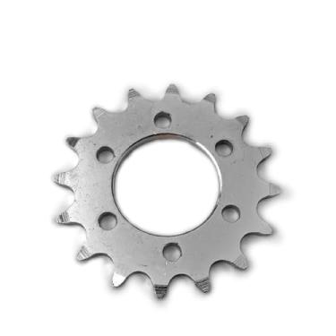 Imagem de L-faster Engrenagem fixa 16T para parafusos de montagem de freio a disco de bicicleta - roda de corrente fixa 6 parafusos cubo de disco converte para engrenagem fixa de velocidade única engrenagem