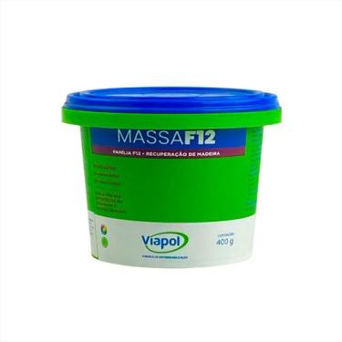 Imagem de Massa F12 Calafetar Correção Madeira Viapol 400g,  Jatoba