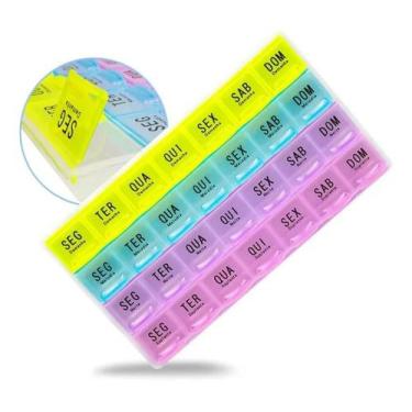 Imagem de Caixa Comprimido Porta Medicamento  Semanal 7 Dias - REME