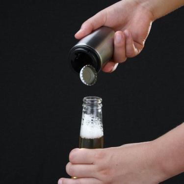 Imagem de Abridor de garrafas de cerveja automático, portátil, aço inoxidável, p