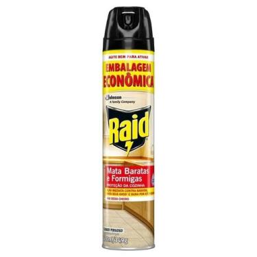 Imagem de Inseticida Aerossol Mata Baratas e Formigas 420ml Raid, 420ml
