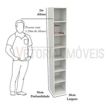 Imagem de Armário Colmeia Eloisa M20 100% Mdf (closet Lojas Expositor) - VETORIA