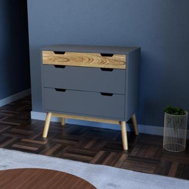 Imagem de Cômoda 3 Gavetas em Madeira Maciça Lara - Parpinelli