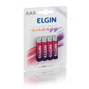 Imagem de Pilha recarregável Aaa-1000 mAh Elgin (BLISTER C/4), 4