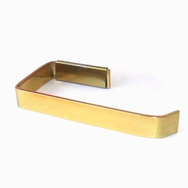 Imagem de Papeleira Porta Papel Higiênico Chapa Grossa Dourado - Montelar Acabam