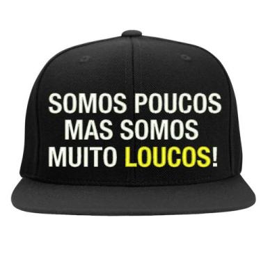 Imagem de Boné Bordado - Somos Poucos Mas Somos Muito Loucos Frases - HIPERCAP