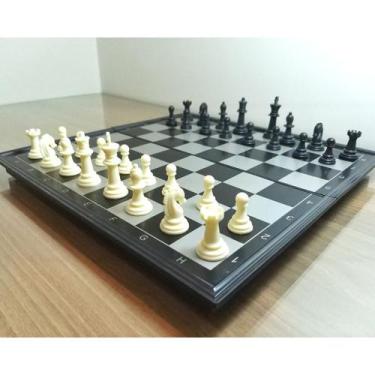 Imagem de Jogo De Xadrez Dobrável Magnético Portátil Imã Grande - Luiggi Present
