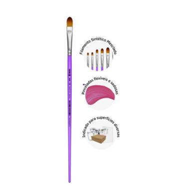 Imagem de Pincel Lingua de Gato Tecido Madeira Tinta A Óleo 444 Artista Nº 10 Ti