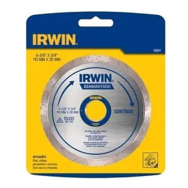 Imagem de 2un Disco Diamantado Porcelanato Contínuo 4.3/8" 110mm Irwin - IRWIN T