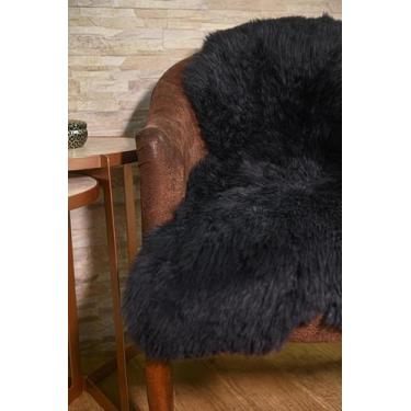 Imagem de Pelego Natural Preto Premium Lã Alta GG - JS PELES