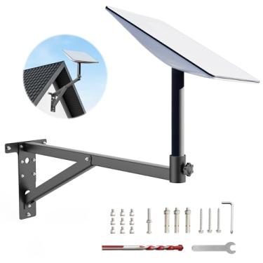 Imagem de Kit de montagem Starlink de 63,5 cm para V2, suporte de parede Starlink compatível com V2 Starlink, feito de materiais espessos e duráveis para suporte de telhado Starlink, suporte de poste Starlink