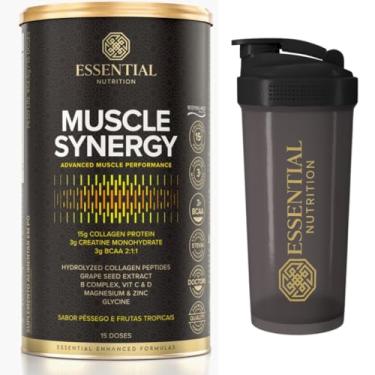 Imagem de Muscle Synergy - Essential Nutrition - Fórmula c/Colágeno BODYBALANCE, Creatina, Magnésio, Zinco, Vitaminas e BCAA 2:1:1 + Coqueteleira Oficial