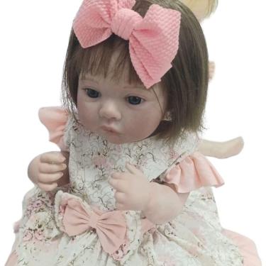 Imagem de Bebê Reborn Menina Realista, Toda De Vinil De Silicone Macia