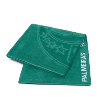 Imagem de Toalha de Banho Praia Jacquard Relevo Times Clubes Buettner, Palmeiras