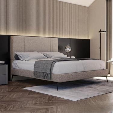 Imagem de Base Bi Partida Slim Casal King em Linho com Cabeceira - Skybox